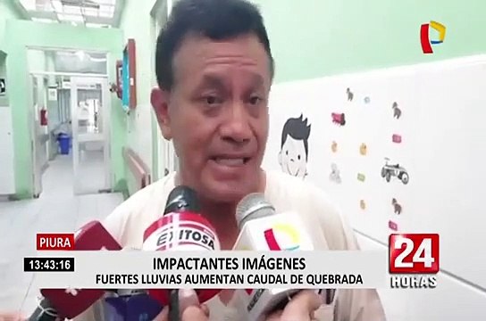 Piura: fuertes lluvias aíslan caseríos e inundan vías en Chulucanas