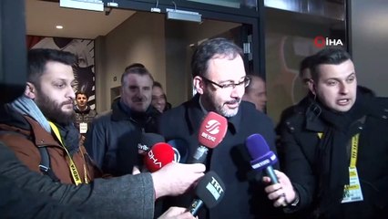 Bakan Kasapoğlu: 'Derbi maçlarında tatlı bir rekabet olur'