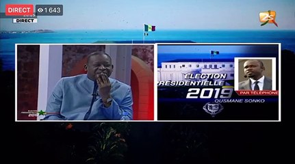 Sonko repond a une question a propos du second tour