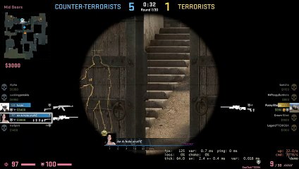 Lucky shots through a smoke