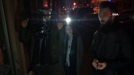 Memleketine giden sahibinin bir dükkana kitlediği köpek kurtarıldı