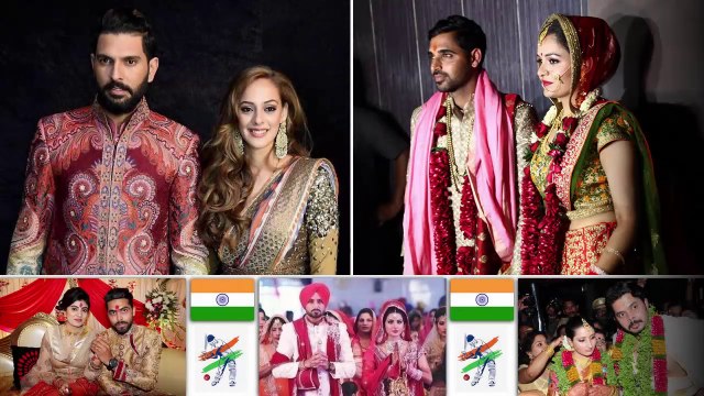16 Star Indian Cricketers Wedding Moments || Indian Cricketers With Wives