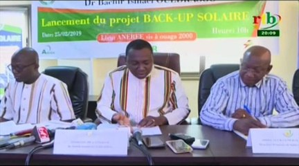 RTB/Lancement du projet Back-up solaire à Ouagadougou