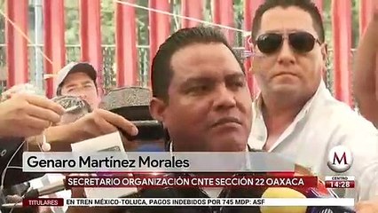CNTE instala planton frente a la Camara de Diputados
