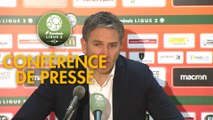 Conférence de presse RC Lens - Chamois Niortais (4-1) : Philippe  MONTANIER (RCL) - Pascal PLANCQUE (CNFC) - 2018/2019