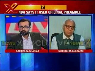 NewsX Exclusive interview with Sudhindra Kulkarni