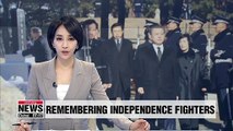 President Moon pays tribute to Korea's independence fighters ahead of 100th anniversary of March 1st Independence Movement