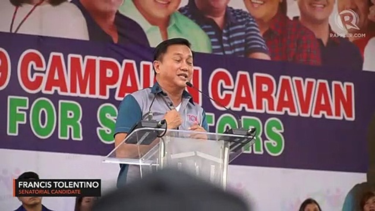 #PHVote: Jinggoy Estrada, Francis Tolentino poke fun at De Lima in campaign speeches