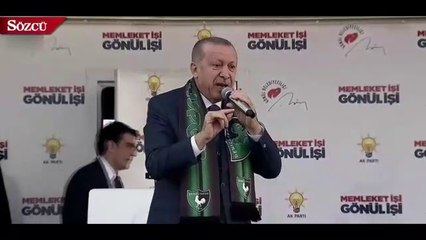 Cumhurbaşkanı Erdoğan çay dağıttı