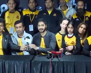 PWL 3 Day 9_ Veer Marathas Wrestlers briefing the Media after victory against Mu