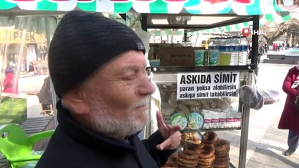 Bursa’da askıda simit uygulaması