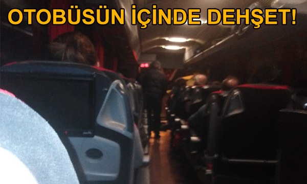Yolcu ve otobüs şoförünün kafasına silah dayayıp rehin aldı