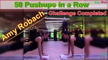Amy Robach 50 Pushups in a Row - Challenge Completed