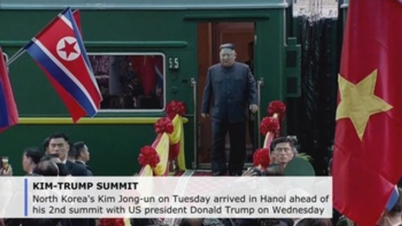 Kim Jong-un arrives in Vietnam for his second summit with Donald Trump