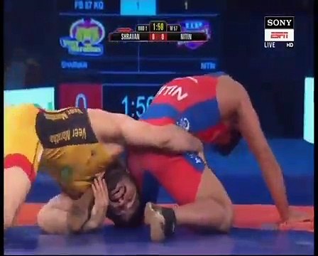 PWL 3 Day 11_ Shravan Tomar Vs Nitin Rathi at Pro Wrestling League 2018 _ Highlights