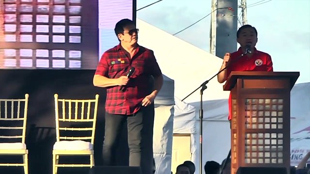 Bong Go, Philip Salvador debuts Kris Aquino joke in Bulacan sortie