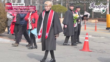 [ENG SUB] 190222 OSEN Ha Sungwoon Graduation Interview by Therefore Subs
