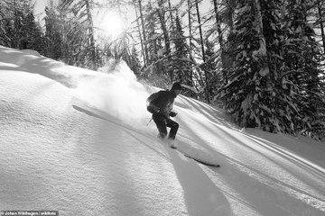 في الصين..فريق من المتزلجين المحترفين غامرفي الوصول إلى المكان الذي قد نشأ فيه التزلج