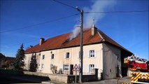 Doubs : incendie d'une grange à Goux-les-Usiers, les pompiers sur place