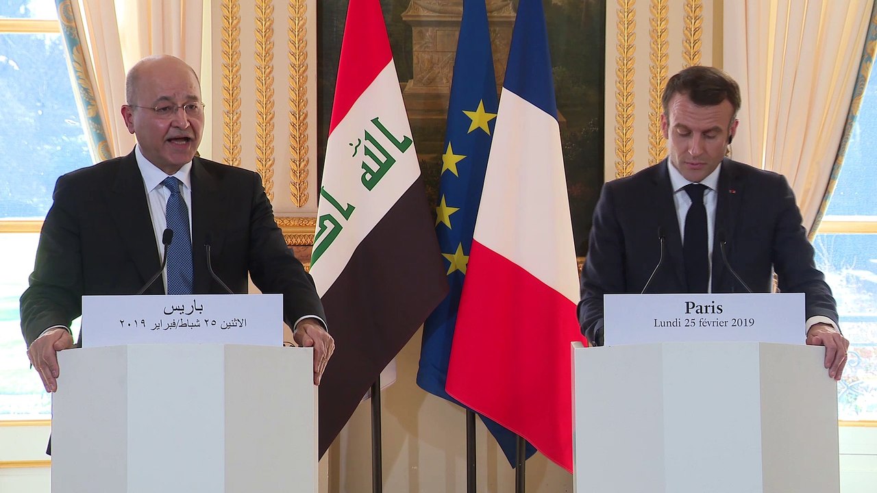 Conférence de presse avec Barham Saleh, Président de la République d’Irak