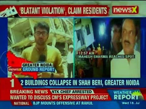 Greater noida building collapse: 3 people dead; several people are feared trapped