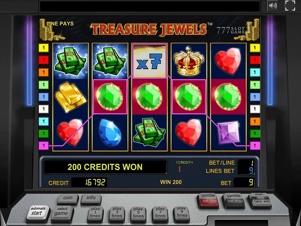 Treasure Jewels - игровой автомат с крутым бонусом