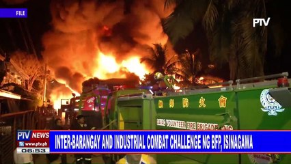 Unang Inter-Barangay and Industrial Combat Challenge ng BFP, isinagawa
