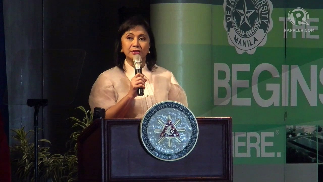 Leni Robredo delivers keynote address at Diokno Awards