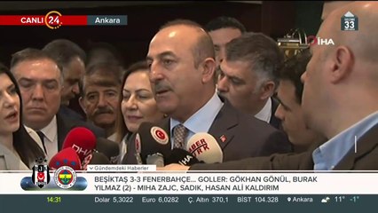 Mevlüt Çavuşoğlu konuşuyor