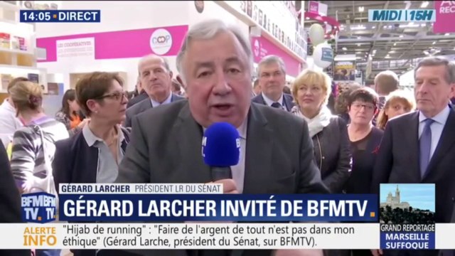 Hijab de sport: Gérard Larcher (LR) se dit contre faire de l'argent de tout