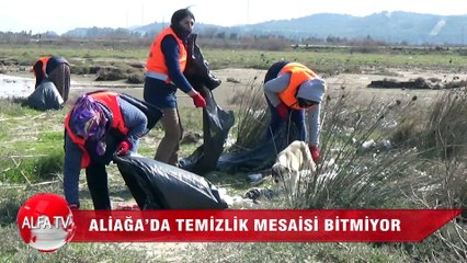 Aliağa’da Temizlik Mesaisi Bitmiyor