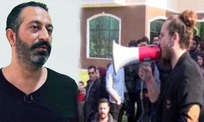 Cem Yılmaz etkinliğinde protesto