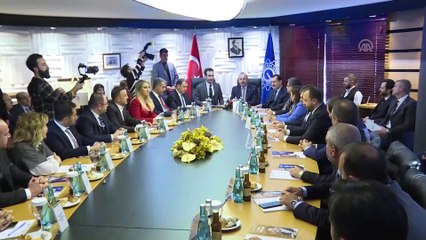 Bakan Çavuşoğlu, ANGİAD üyeleri ile bir araya geldi - ANKARA