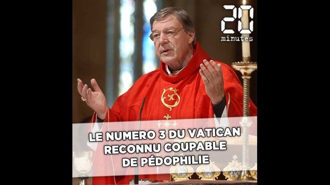 Le numéro trois du Vatican reconnu coupable de pédophilie