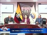 CNE habilitará portal para denuncias