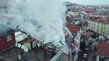 Gaziosmanpaşa'da Çatı Alev Alev Yandı