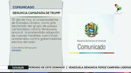 Venezuela denuncia feroz campaña contra presidente Maduro