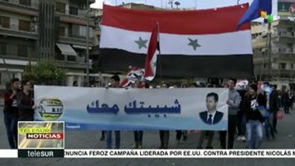 Sirios expresan su apoyo al pueblo venezolano y al presidente Maduro