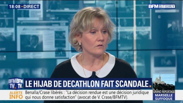 Nadine Morano salue la décision de Decathlon de ne pas commercialiser le hijab de sport