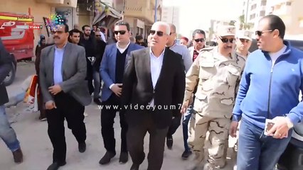 محافظ مطروح يتفقد رصف الطرق وحديقة كليوباترا بعد تطويرهما