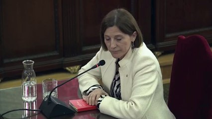 Forcadell: 'No entenc per què estic essent jutjada per aquest tribunal i els meus companys al TSJC'
