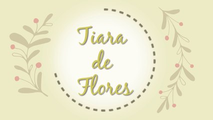 Tiara de flores - DIY