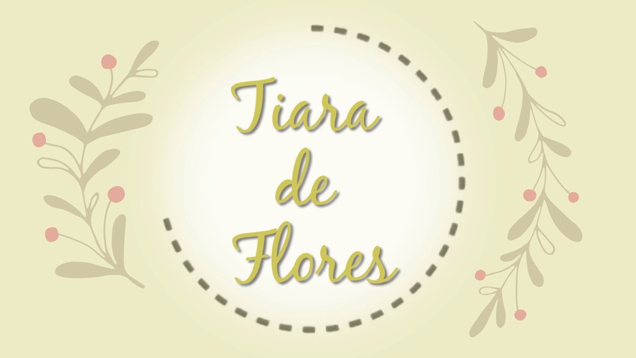 Tiara de flores - DIY
