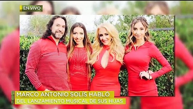 Marco Antonio Solis 'El Buki' desde Viña del Mar habló del lanzamiento musical de sus hijas.