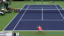 Timea Bacsinszky vs Kristina Mladenovic | Highlights Indian Wells 2019