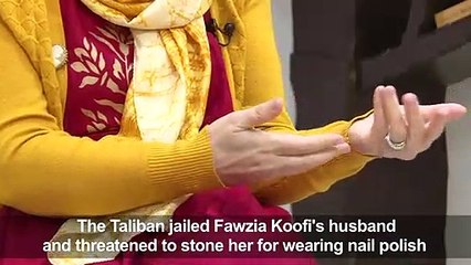 Afghan trailblazer describes confronting Taliban