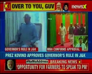 Crackdown on Pak sympathisers; MHA confirms Governor's rule in J&K