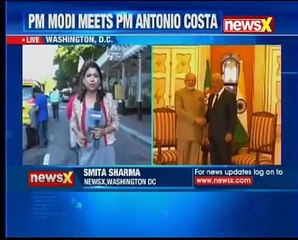 PM Narendra Modi arrives in Portugal, meets Portuguese PM Antonio Costa