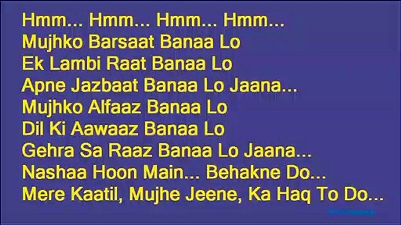 Mujhko Barsaat Banaa Lo