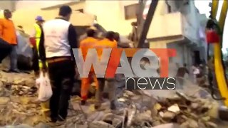 3 killed, dozens trapped in Pakistan's Karachi building collapse